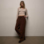 Corduroy Utility Pant in Chestnut Pigment | James Perse Los Angeles