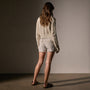 Mixed Media Utility Short in Salt Pigment | James Perse Los Angeles