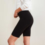 Stretch Jersey Bike Short In Black | James Perse Los Angeles
