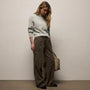 Herringbone Twill Pant in Army Green Pigment | James Perse Los Angeles