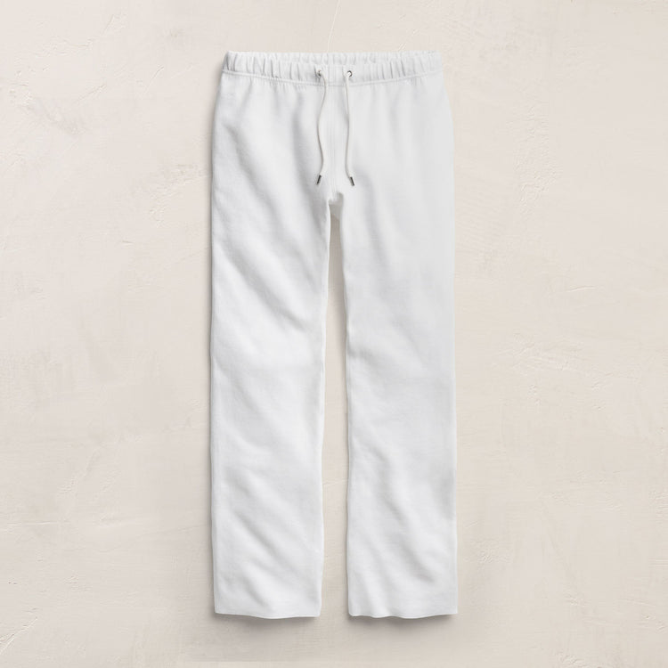 Italian Knit Wide Leg Sweatpant in White | James Perse Los Angeles