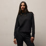Italian Knit Raglan Mockneck in Black | James Perse Los Angeles