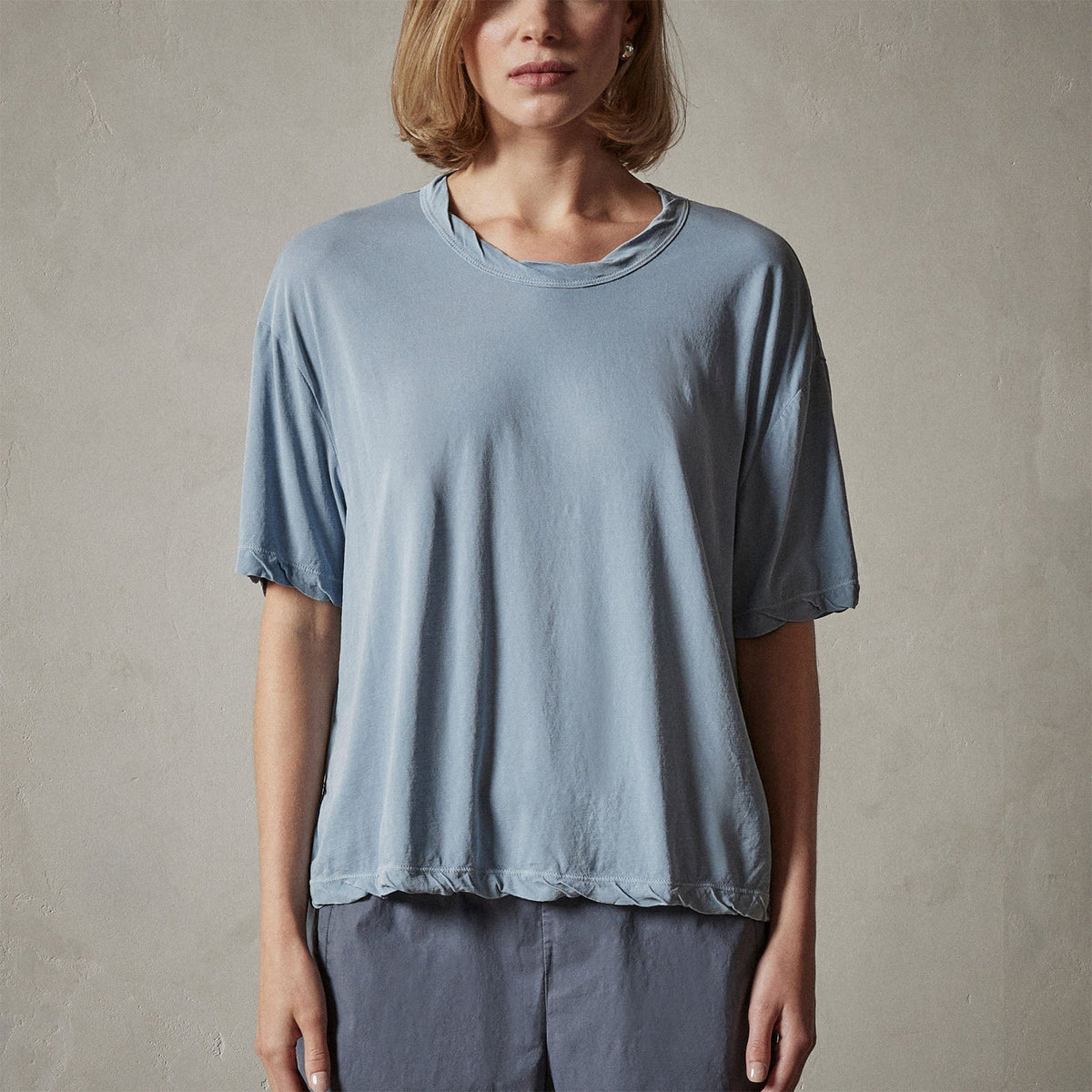 High Gauge Oversized Tee in Bluestone Pigment | James Perse Los Angeles