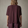 High Gauge Oversized Tee in Eggplant | James Perse Los Angeles