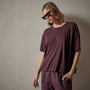 High Gauge Oversized Tee in Eggplant | James Perse Los Angeles