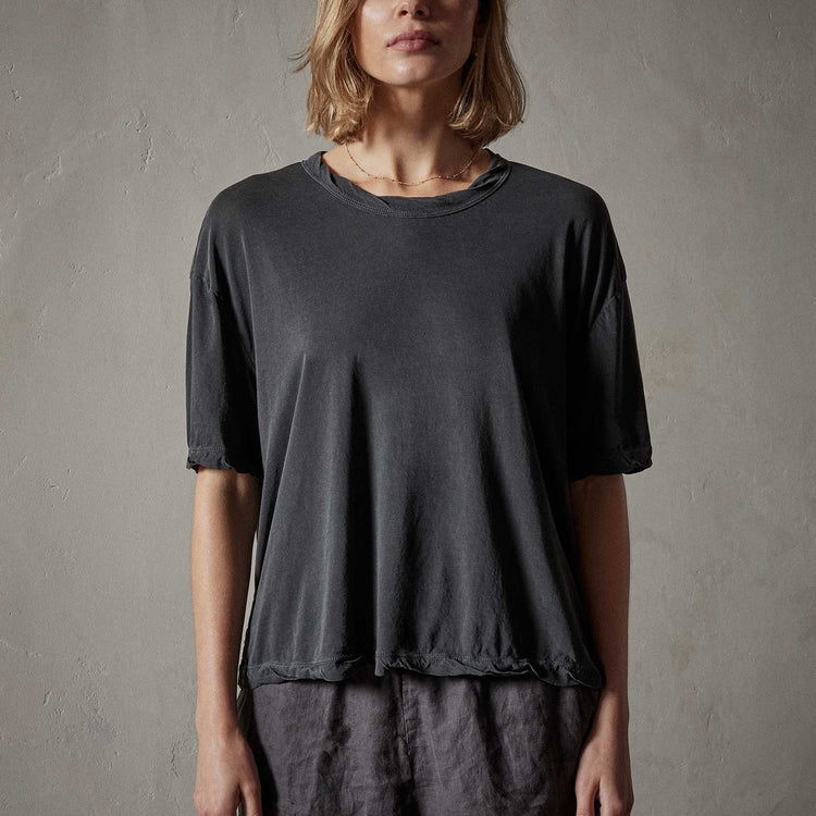 High Gauge Oversized Tee in Magma Pigment | James Perse Los Angeles