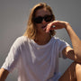 High Gauge Oversized Tee in White | James Perse Los Angeles