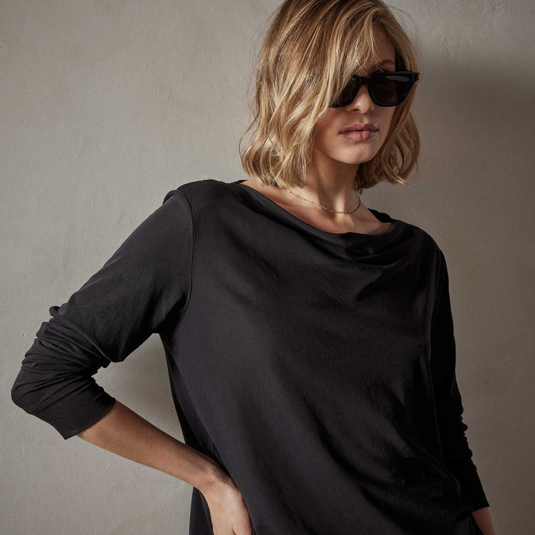 Cove Tee in Black | James Perse Los Angeles