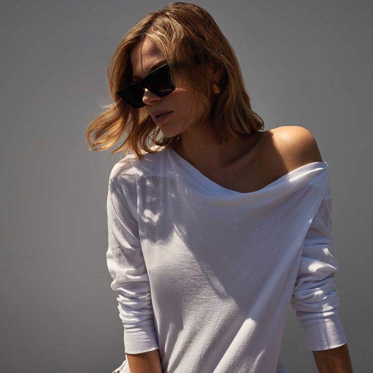 Cove Tee in White | James Perse Los Angeles