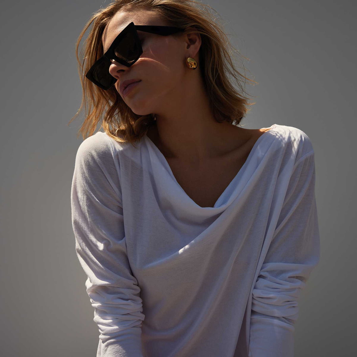 Cove Tee in White | James Perse Los Angeles