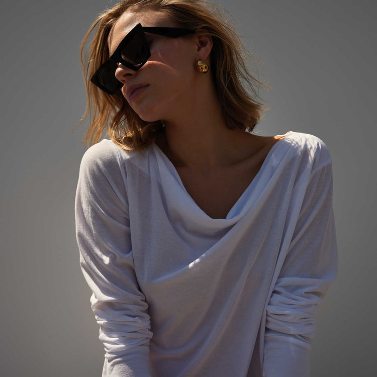 Cove Tee in White | James Perse Los Angeles