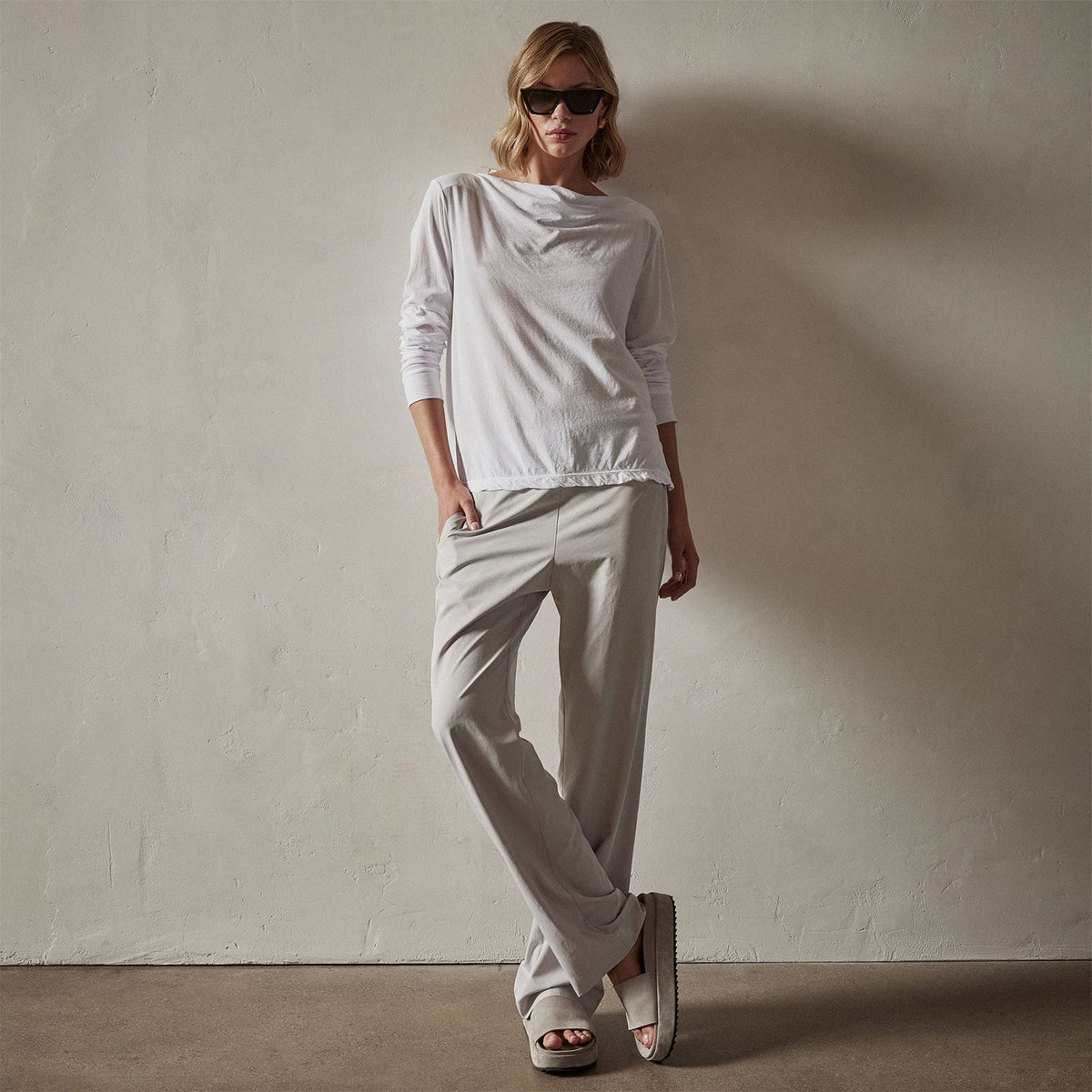 Cove Tee in White | James Perse Los Angeles
