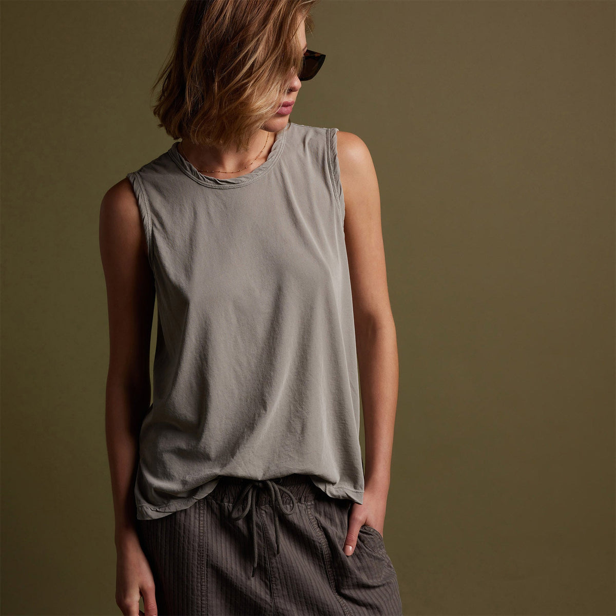 Cove Tank in Mineral Pigment | James Perse Los Angeles