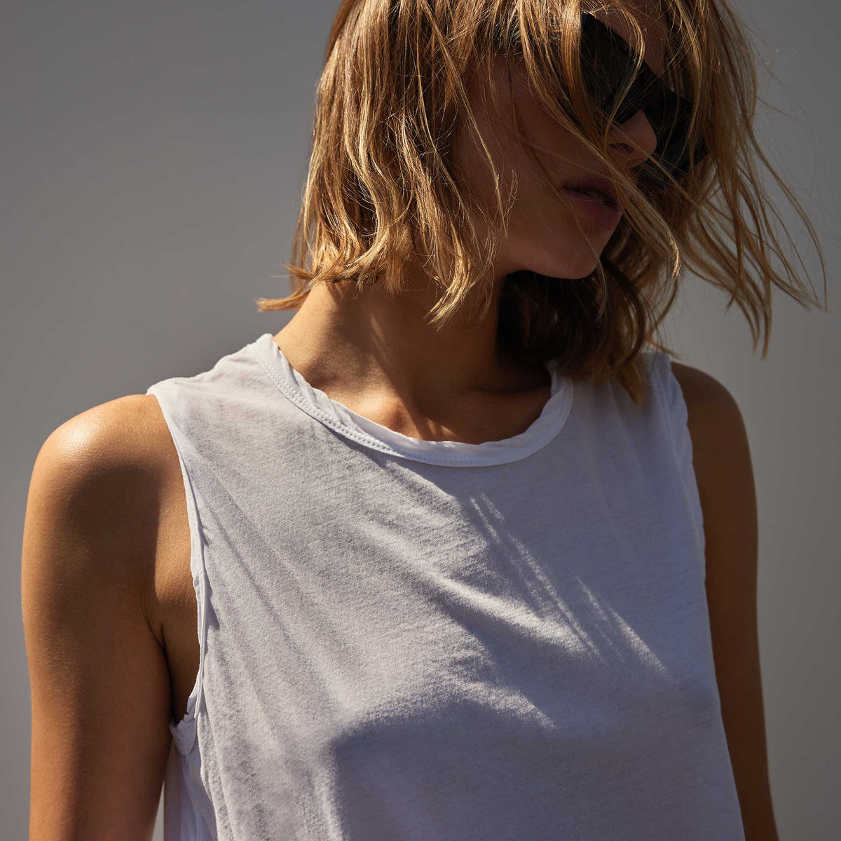 Cove Tank in White | James Perse Los Angeles