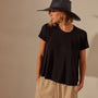 High Gauge A Line Tee in Black | James Perse Los Angeles