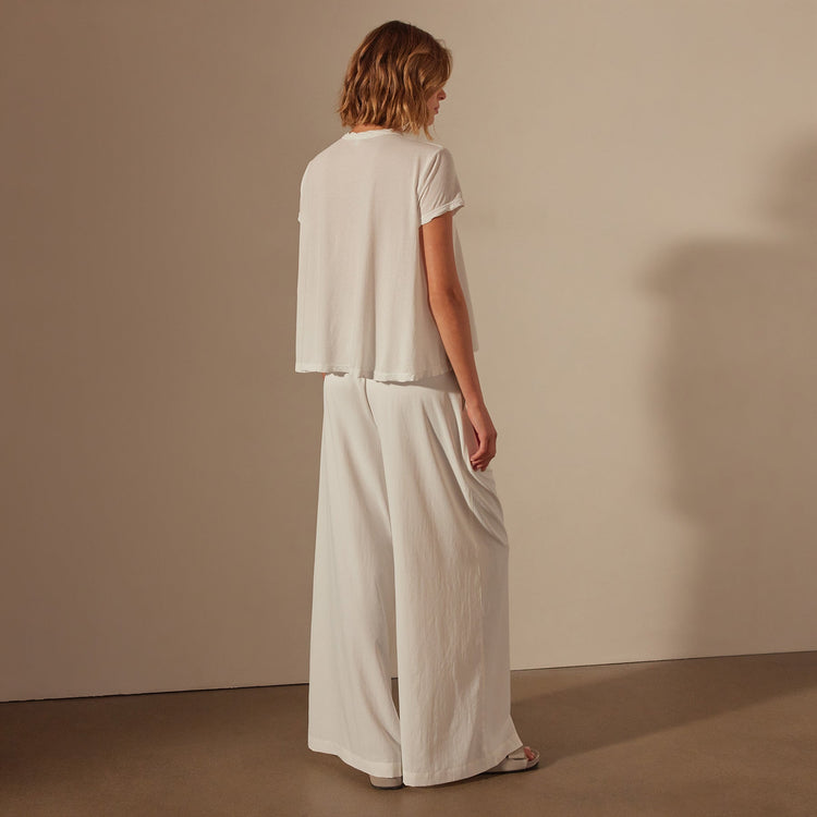 High Gauge A Line Tee in White | James Perse Los Angeles