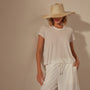High Gauge A Line Tee in White | James Perse Los Angeles