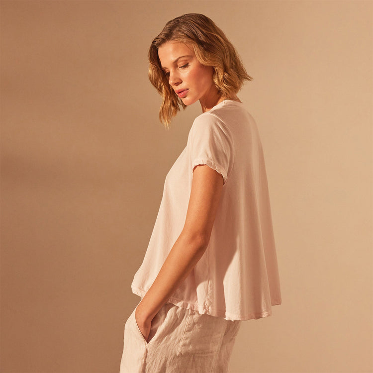 High Gauge A Line Tee in Zephyr | James Perese Los Angeles
