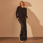 High Gauge Fresca Long Sleeve Baby Doll Tee in Black | James Perse Los Angeles