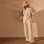 High Gauge Fresca Long Sleeve Baby Doll Tee in White | James Perse Los Angeles