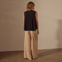 Fine Gauge A Line tank in Black | James Perse Los Angeles