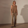High Gauge Baby Doll Shell Top in Cashew | James Perse Los Angeles