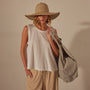 Fine Gauge A Line Tank in White | James Perse Los Angeles