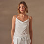 High Gauge Drop Front Camisole in White | James Perse Los Angeles