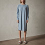 Relaxed Raglan Dress in Bluestone Pigment | James Perse Los Angeles