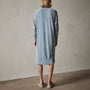 Relaxed Raglan Dress in Bluestone Pigment | James Perse Los Angeles