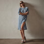 Relaxed Raglan Dress in Bluestone Pigment | James Perse Los Angeles