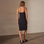 High Gauge Drop Front Dress in Black | James Perse Los Angeles