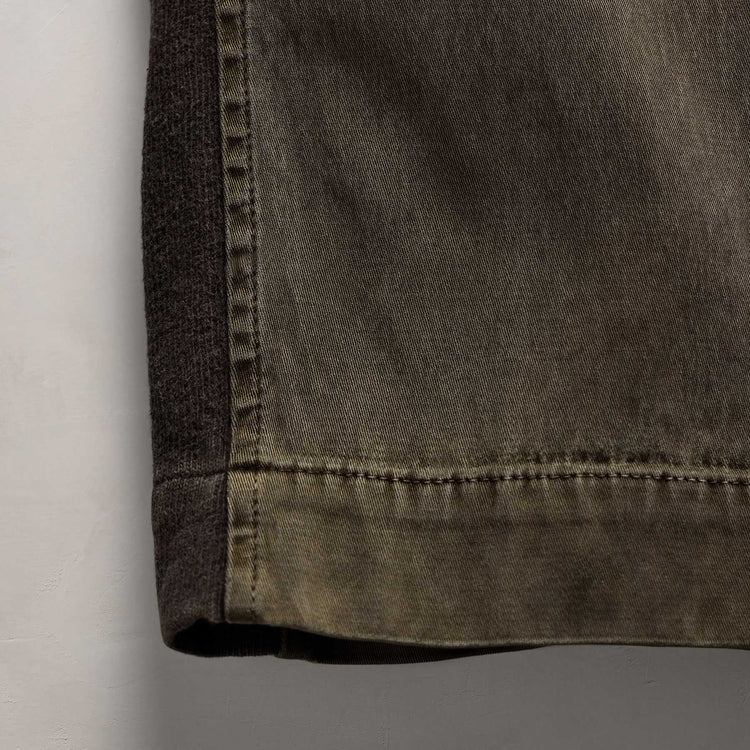 Mixed Media Straight Pant In Army Green Pigment | James Perse Los Angeles