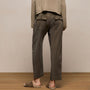 Mixed Media Straight Pant in Army Green Pigment | James Perse Los Angeles