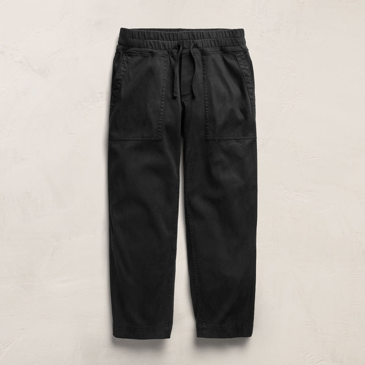 Mixed Media Straight Pant in Black | James Perse Los Angeles