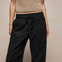 Mixed Media Straight Pant in Black | James Perse Los Angeles