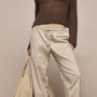 Mixed Media Straight Pant in Talc | James Perse Los Angeles
