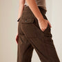Mixed Media Pant In Black Olive Pigment | James Perse Los Angeles