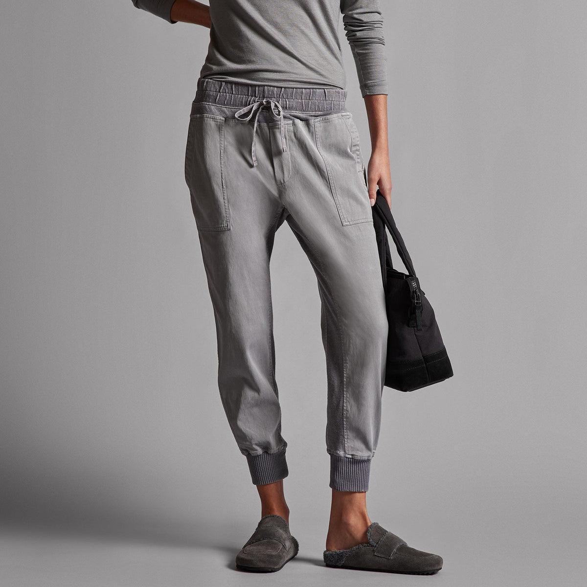 Mixed Media Pant in Breeze Pigment | James Perse Los Angeles