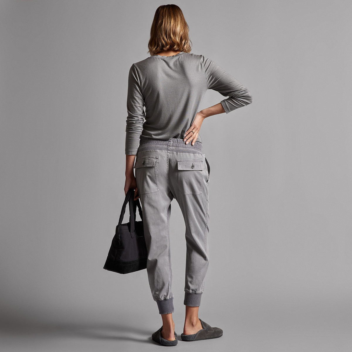 Mixed Media Pant in Breeze Pigment | James Perse Los Angeles