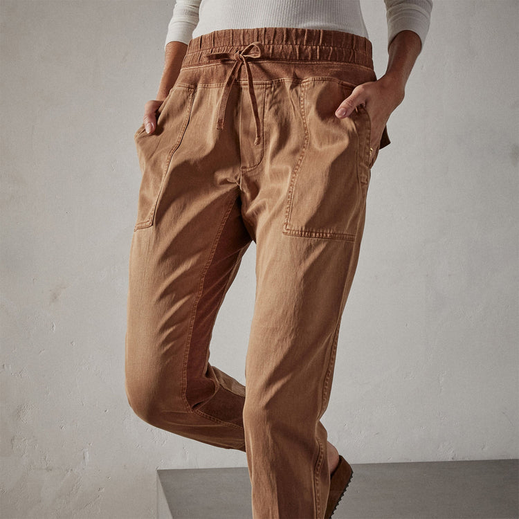Mixed Media Pant in Copper Pigment | James Perse Los Angeles