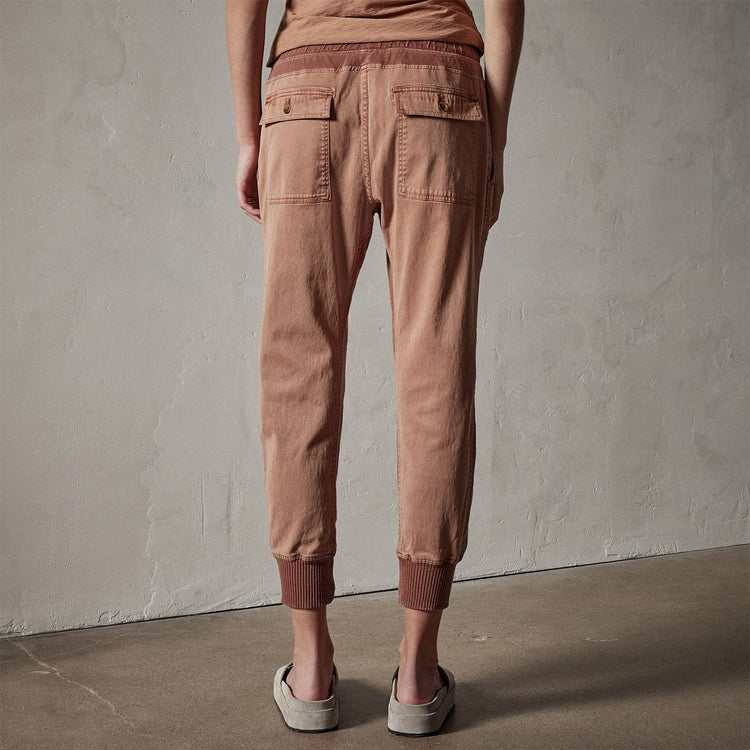 Mixed Media Pant in Nutmeg Pigment | James Perse Los Angeles