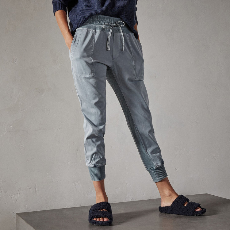 Mixed Media Pant in Ocean Mist Pigment | James Perse Los Angeles