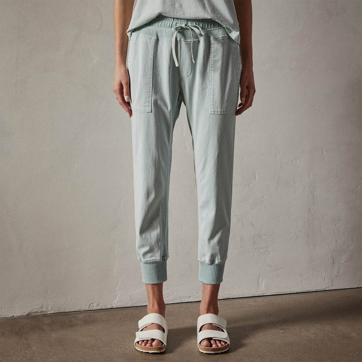 Mixed Media Pant in Ocean Spray Pigment | James Perse Los Angeles 