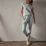 Mixed Media Pant in Ocean Spray Pigment | James Perse Los Angeles 