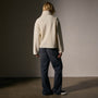 Wool Jersey Zip Up Jacket in Ivory | James Perse Los Angeles