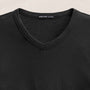 Compact Cotton Baby V Tee in Washed Black | James Perse Los Angeles