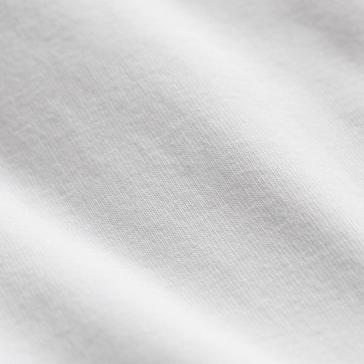 Compact Cotton Baby V Tee in White | James Perse Los Angeles