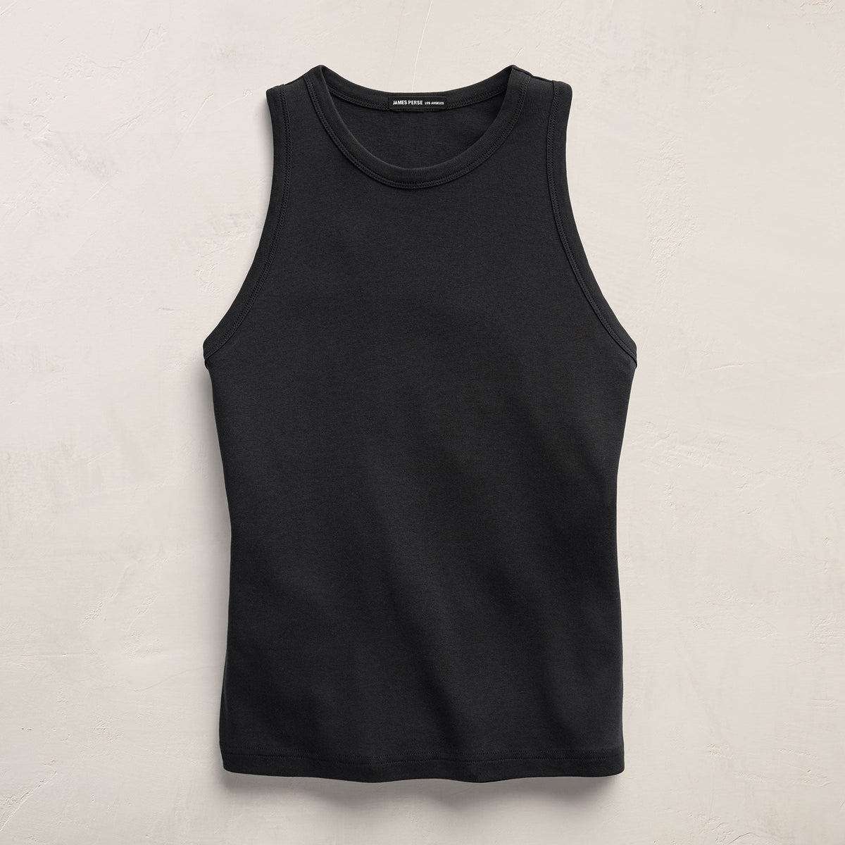 High Crew Tank Top In Washed Black | James Perse Los Angeles