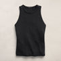 High Crew Tank Top In Washed Black | James Perse Los Angeles